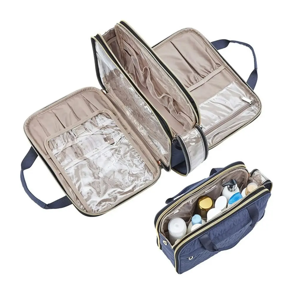 Cosmetic Bags Women Travel Waterproof Multi-layer Toiletry Organizers Makeup Bag