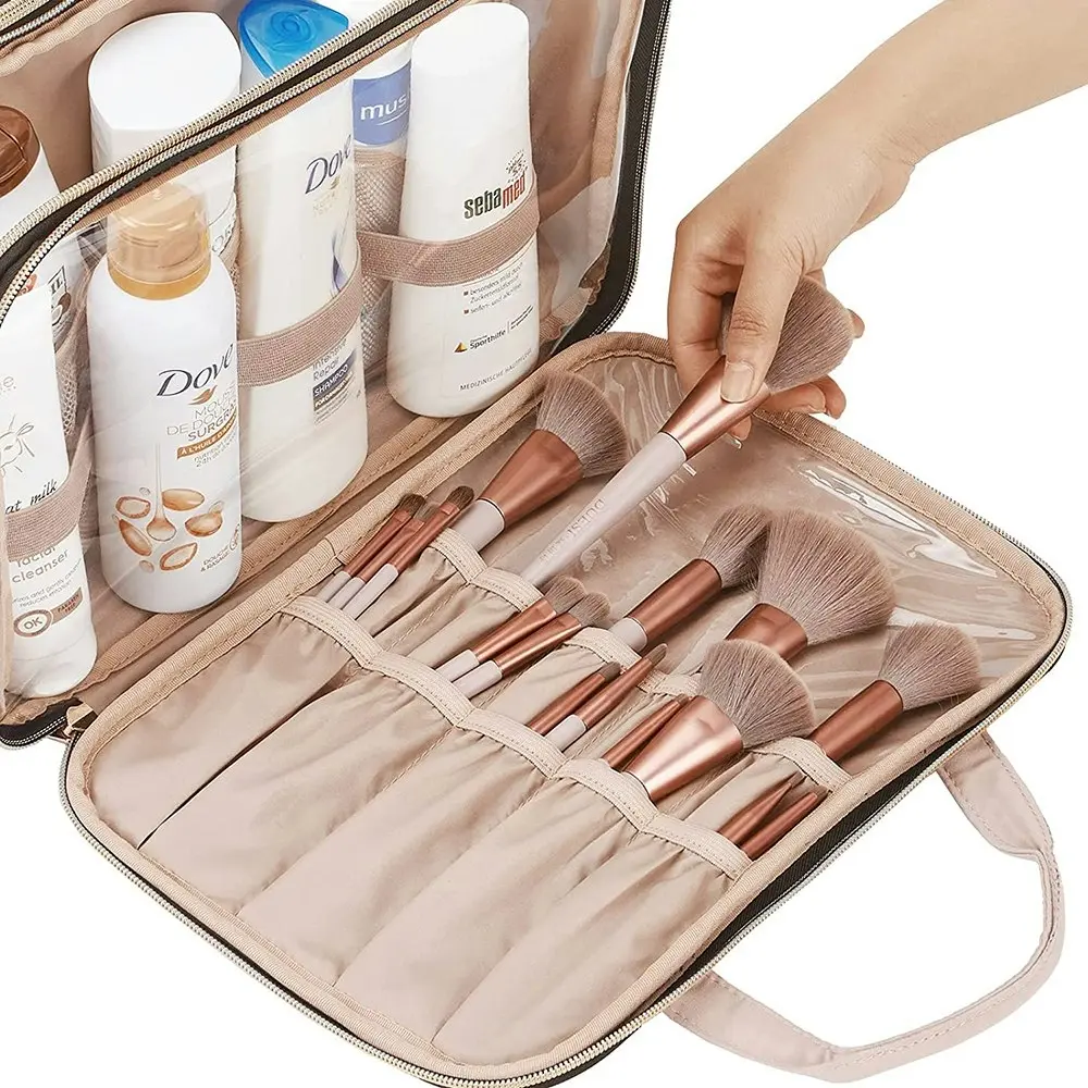 Cosmetic Bags Women Travel Waterproof Multi-layer Toiletry Organizers Makeup Bag