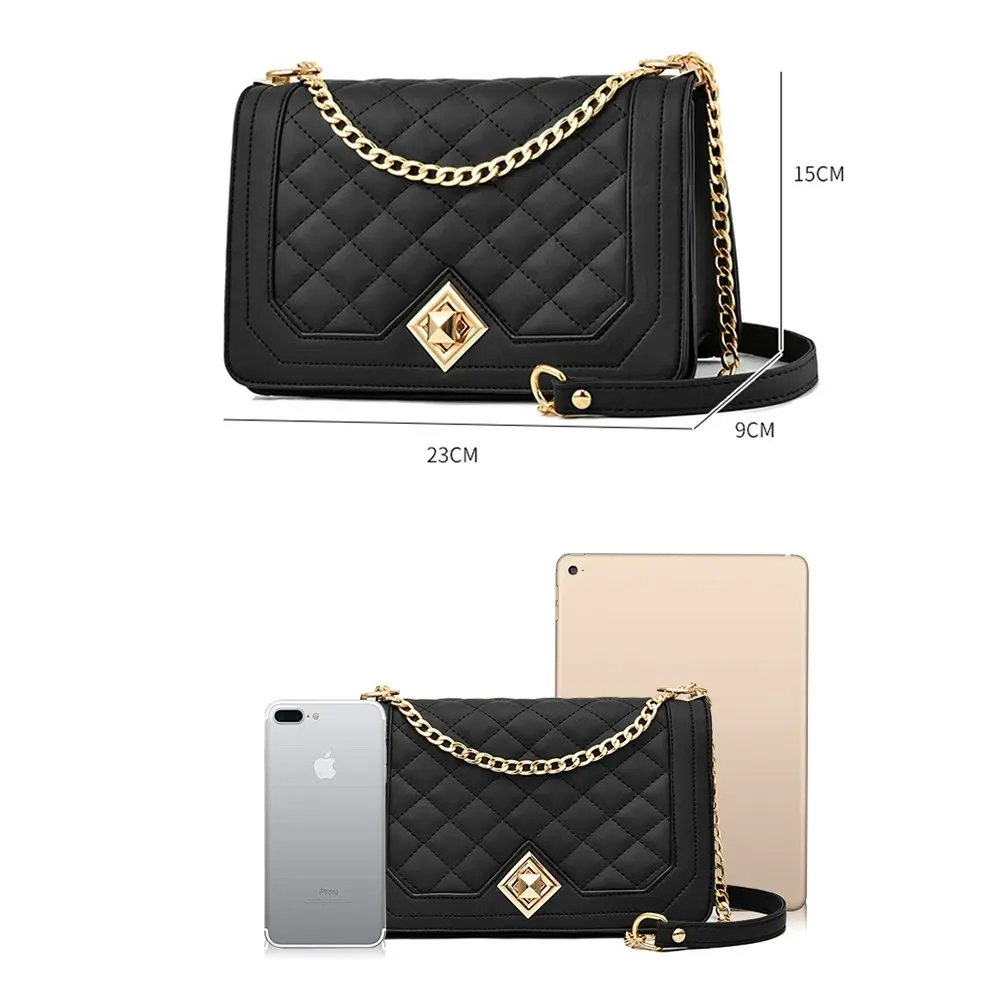 Crossbody Bags for Women Small Handbags PU Leather Shoulder Bag with Chain Strap