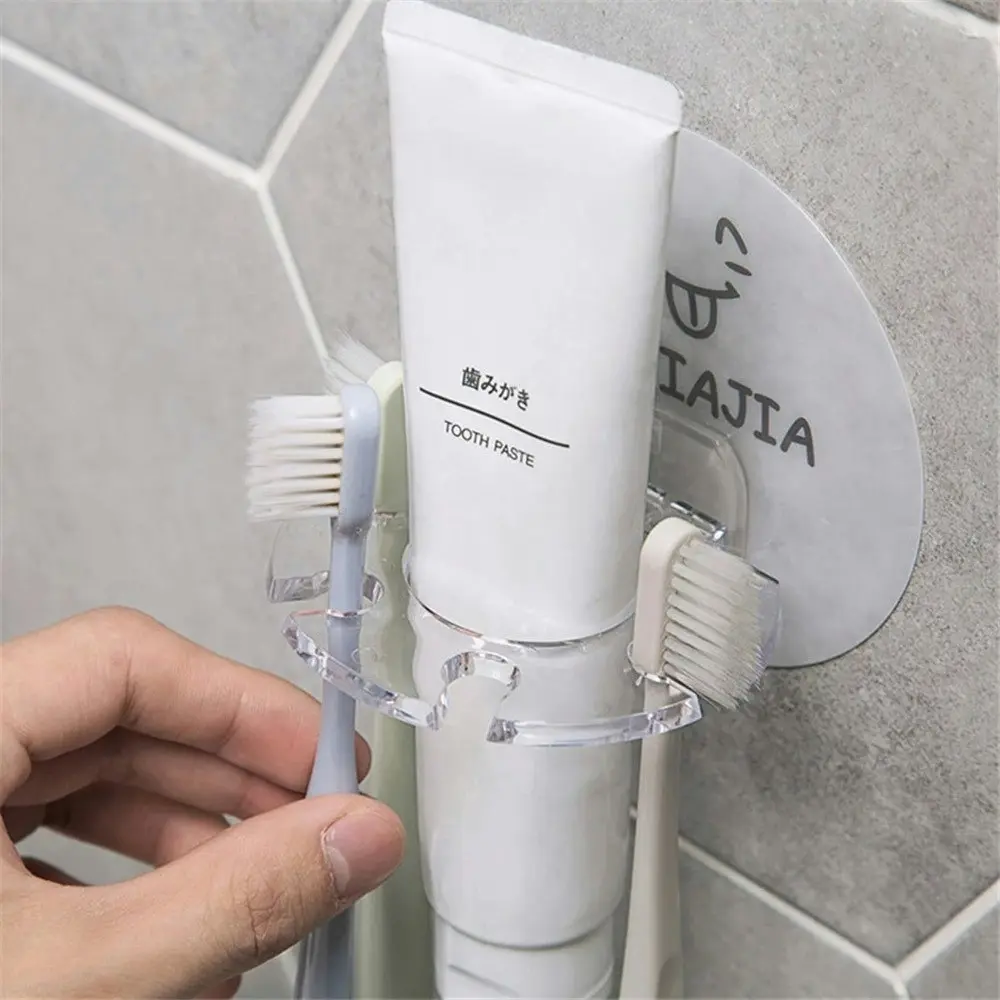 3pcs Multifunctional wall-mounted toothbrush and toothpaste storage rack