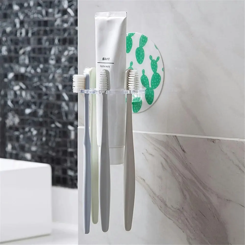 3pcs Multifunctional wall-mounted toothbrush and toothpaste storage rack