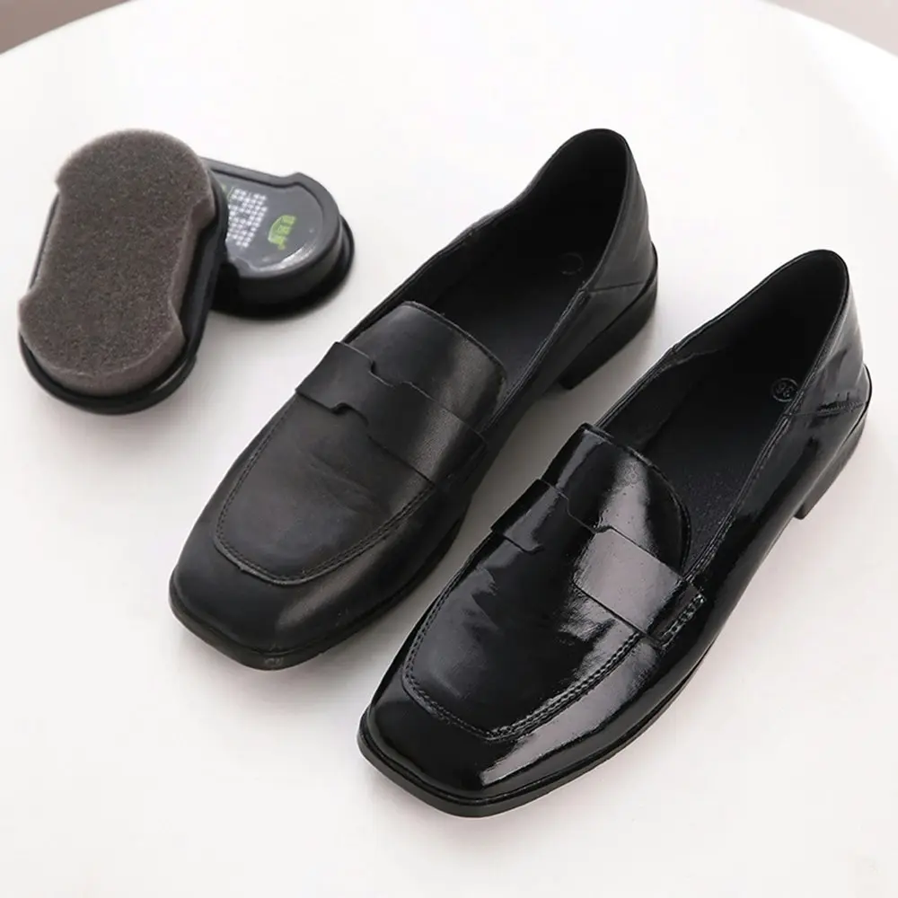 2 Pack Double Sided Leather Shoes Brush Shoe Polish Brush Shoe Wax Brush