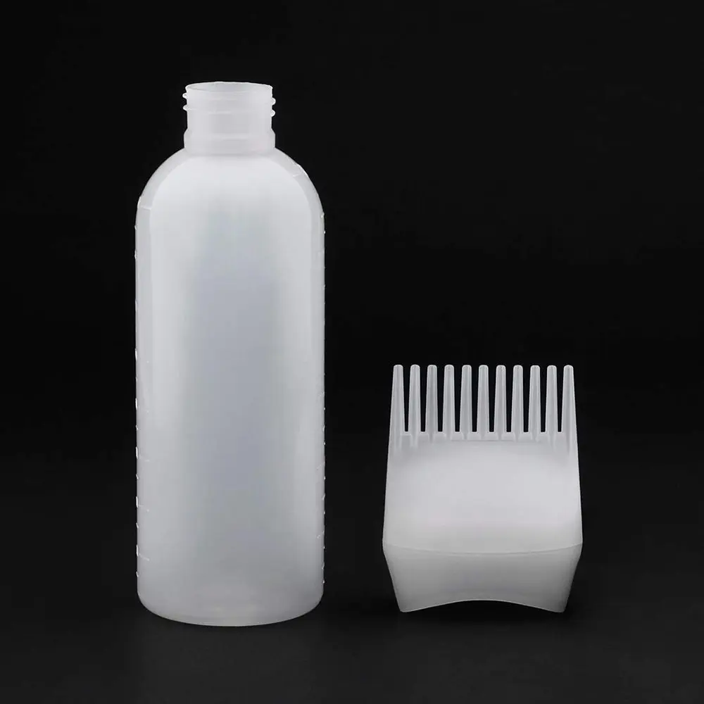 2 Pcs Graduated Scale Applicator Bottle for Hair Dye Bottle Applicator Brush