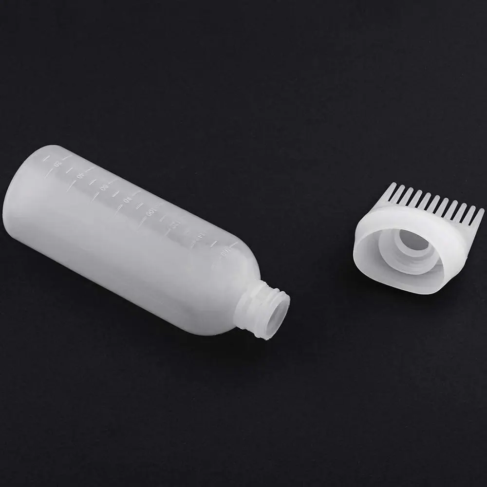 2 Pcs Graduated Scale Applicator Bottle for Hair Dye Bottle Applicator Brush