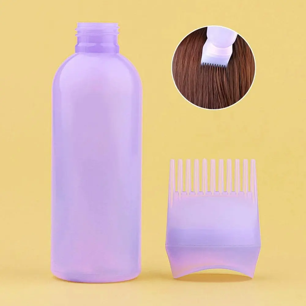 2 Pcs Graduated Scale Applicator Bottle for Hair Dye Bottle Applicator Brush