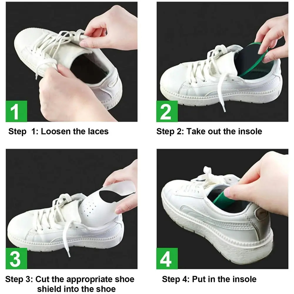 2 Pairs Anti-Wrinkle Shoe Crease Protector for Air Force Sneaker  Casual Shoes