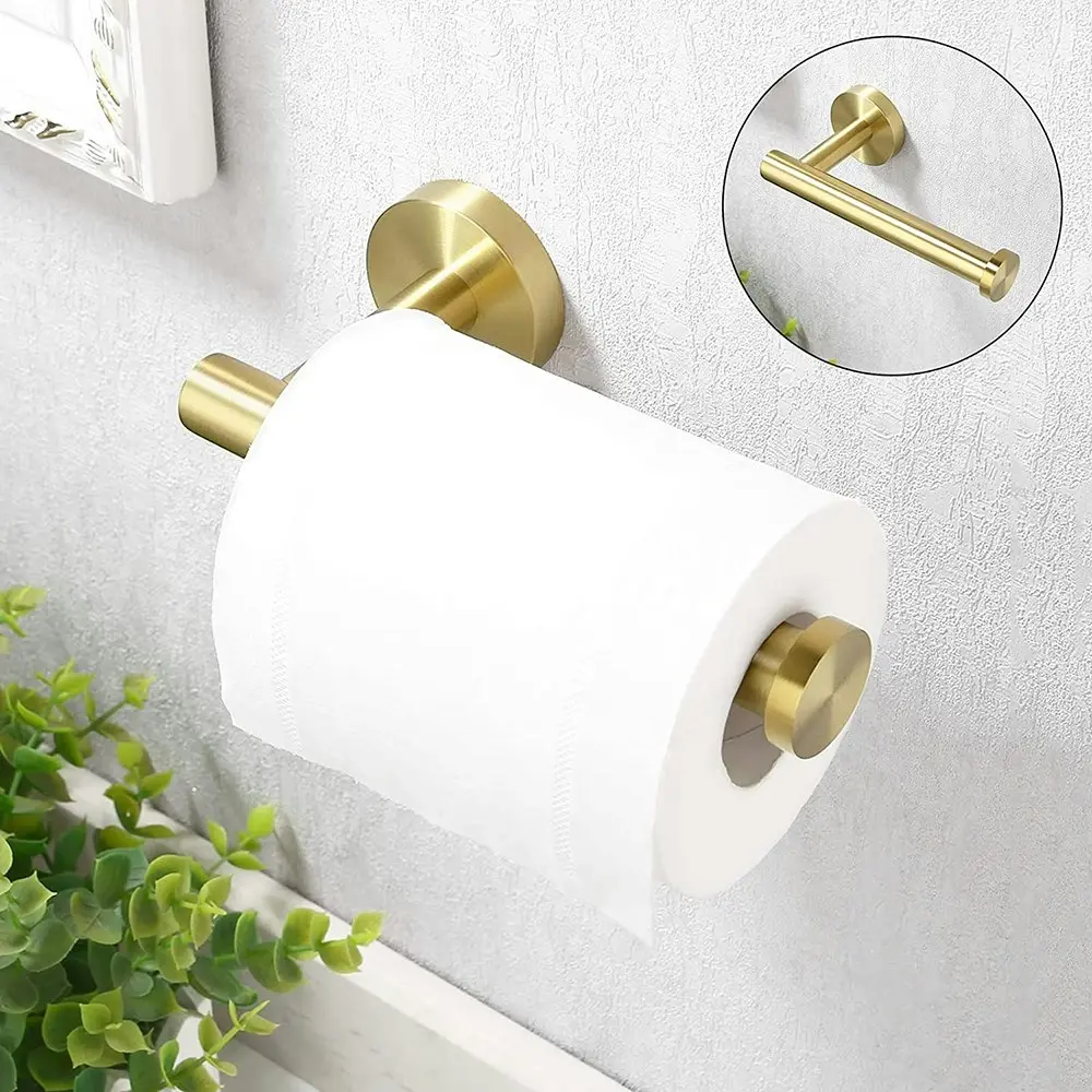 Toilet Paper Holder Self Adhesive Bathroom Paper Towel Roll Holder