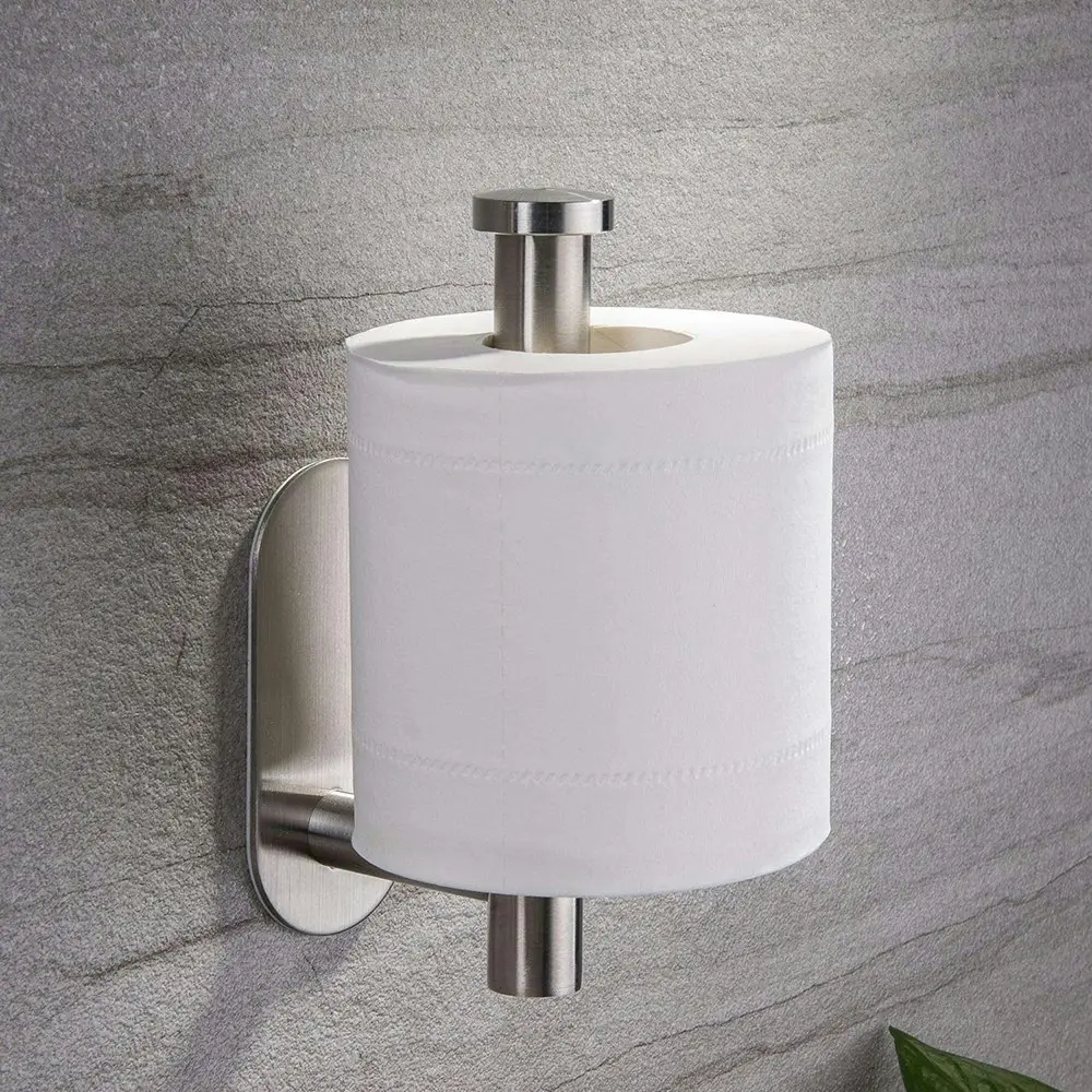 Toilet Paper Holder Self Adhesive Bathroom Paper Towel Holder Punch free