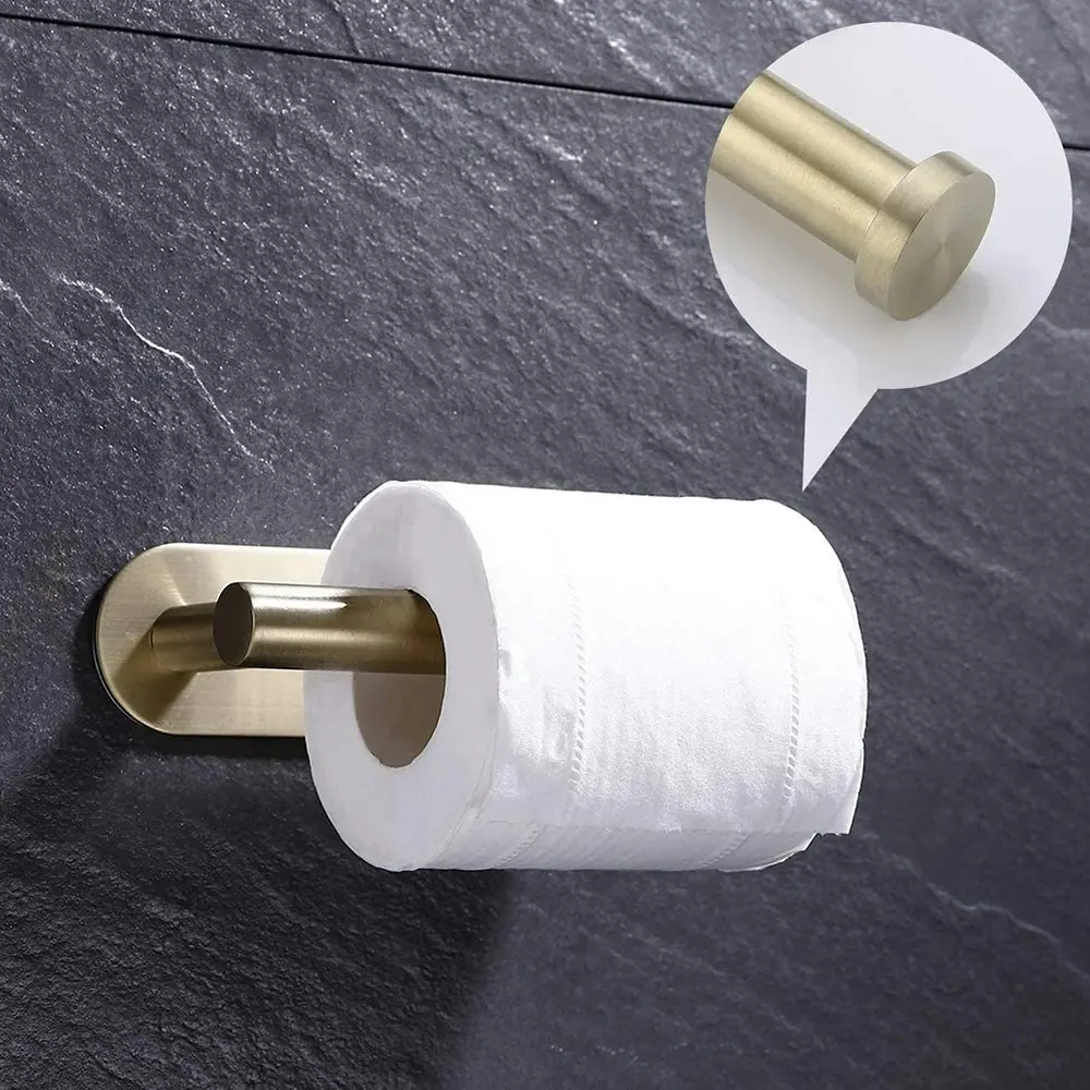 Toilet Paper Holder Self Adhesive Bathroom Paper Towel Holder Punch free