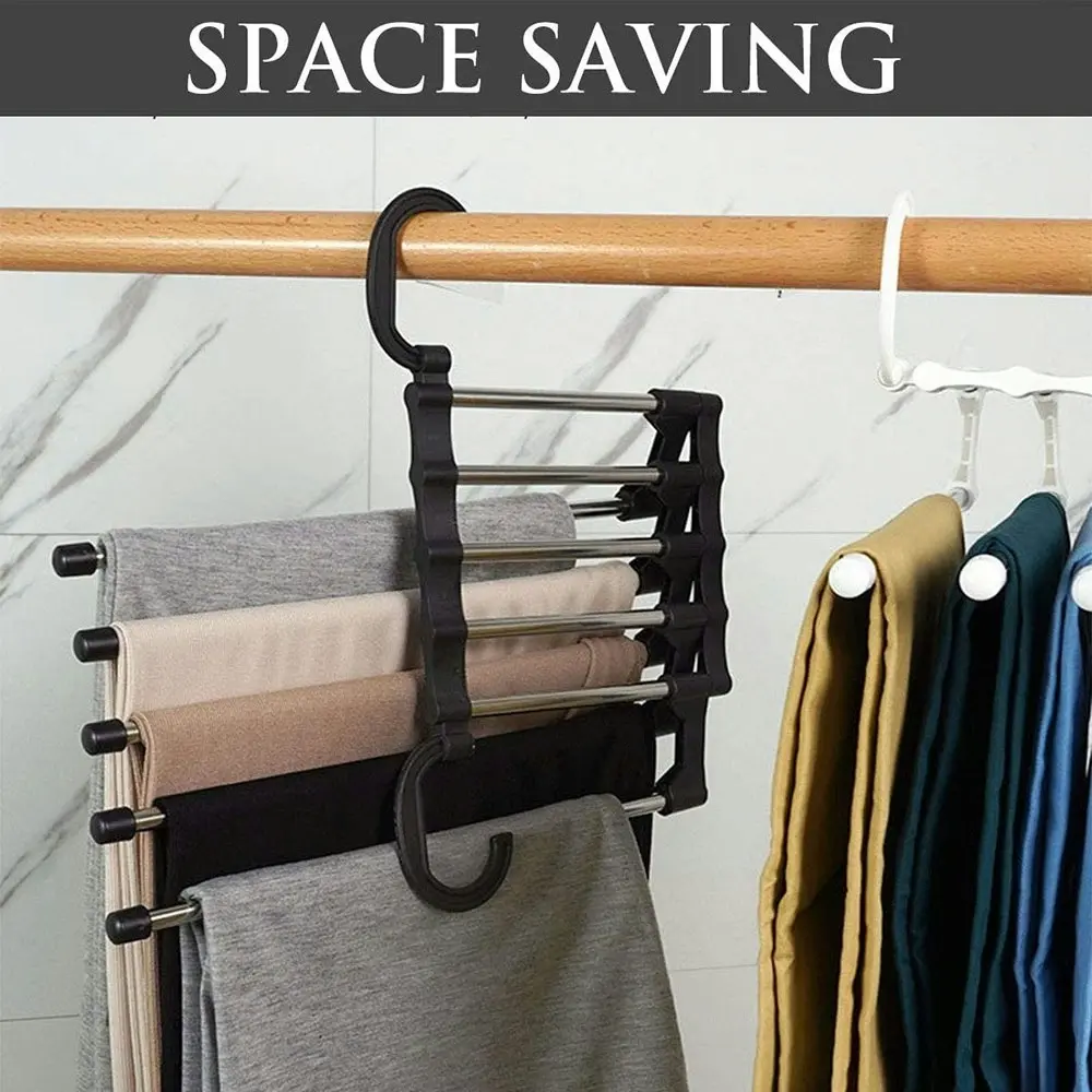 Multi-functional Trouser Storage Rack Closet Stainless Steel Clothes Hanger