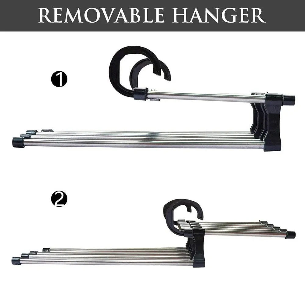 Multi-functional Trouser Storage Rack Closet Stainless Steel Clothes Hanger