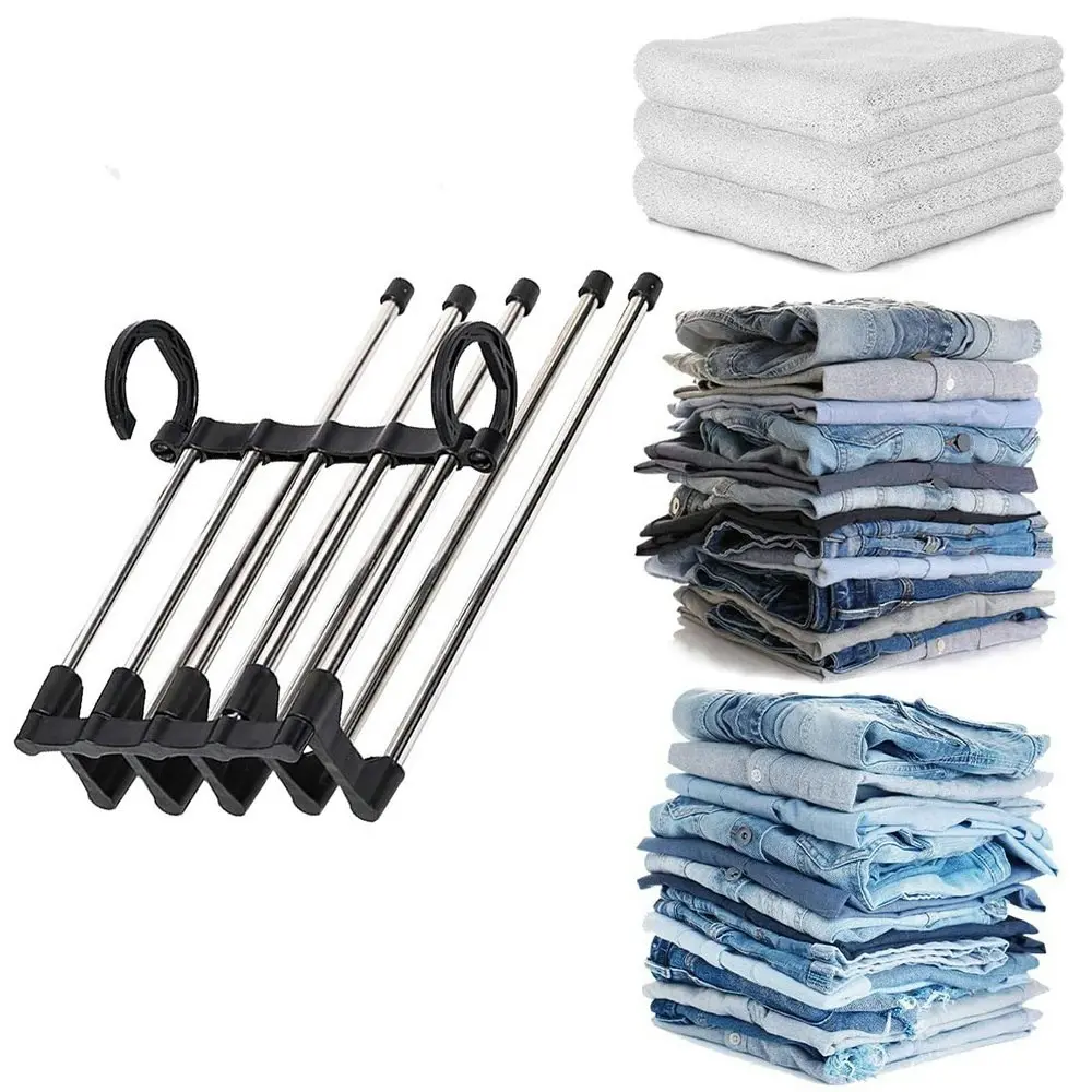 Multi-functional Trouser Storage Rack Closet Stainless Steel Clothes Hanger