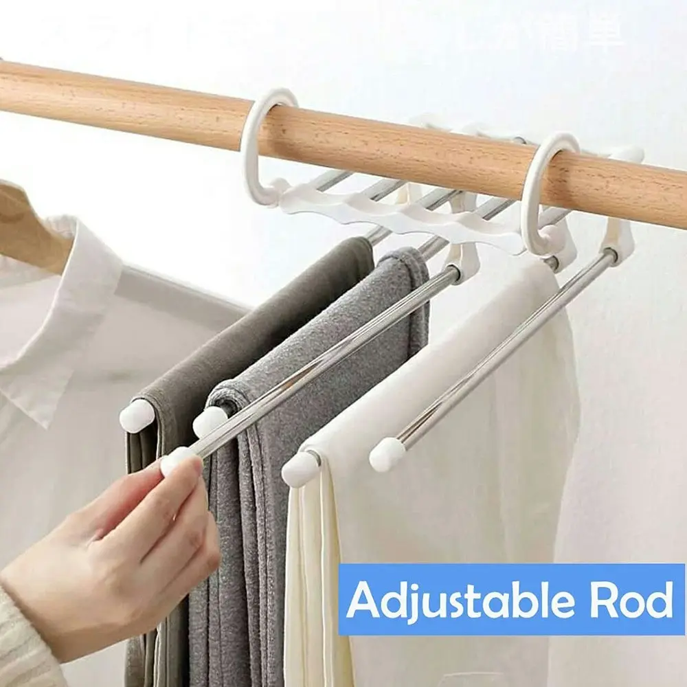 Multi-functional Trouser Storage Rack Closet Stainless Steel Clothes Hanger