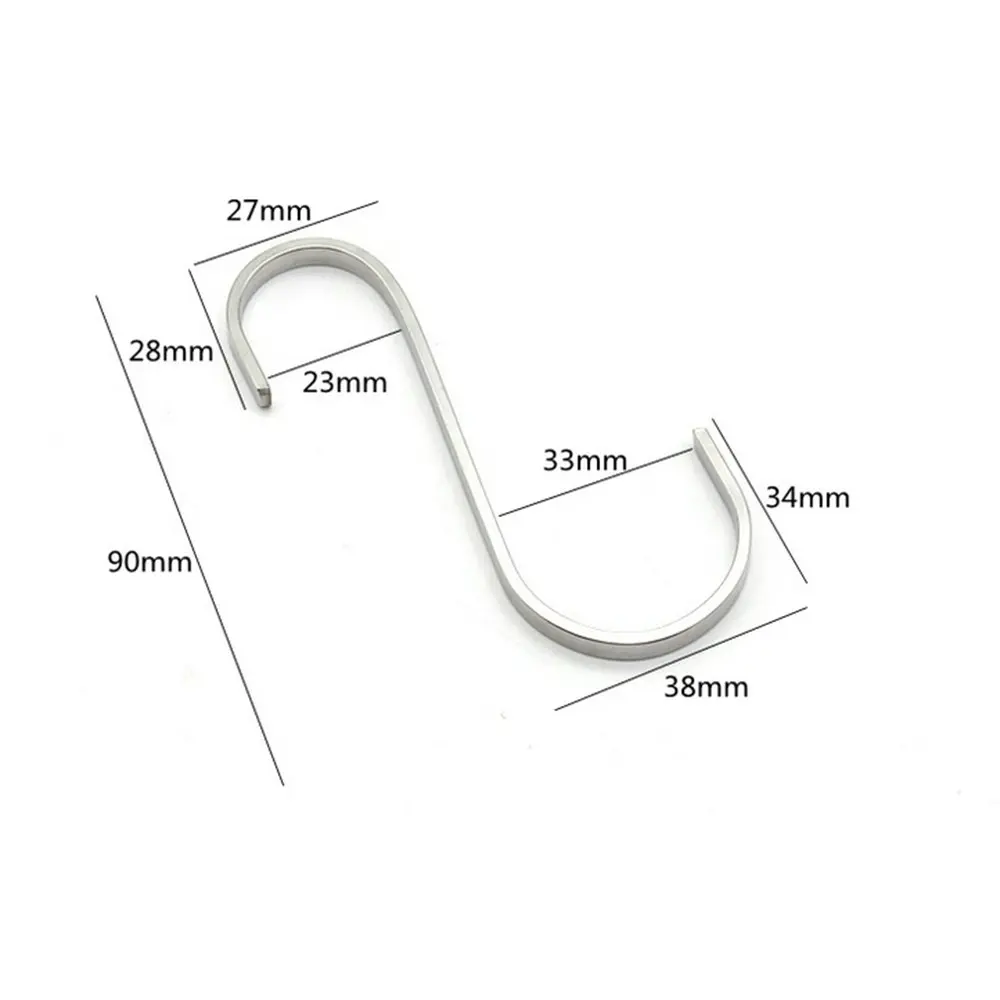 6 packs Stainless steel hook S type hook multifunctional S hook