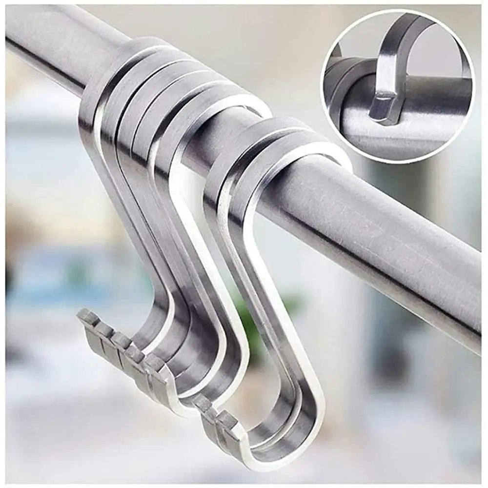 6 packs Stainless steel hook S type hook multifunctional S hook