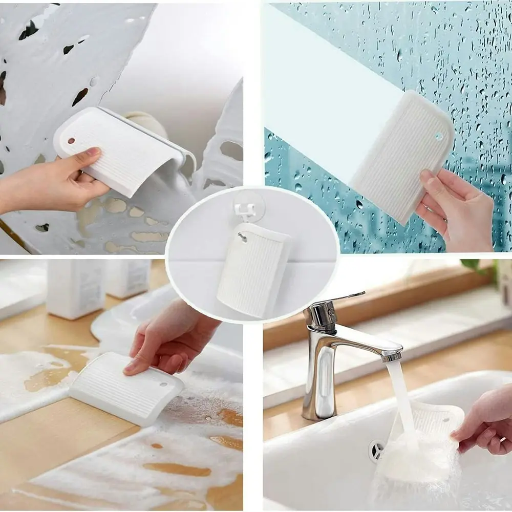 2Pcs Multi-Purpose Silicon Squeegee Mini Cleaning Scraper for Window And Glass