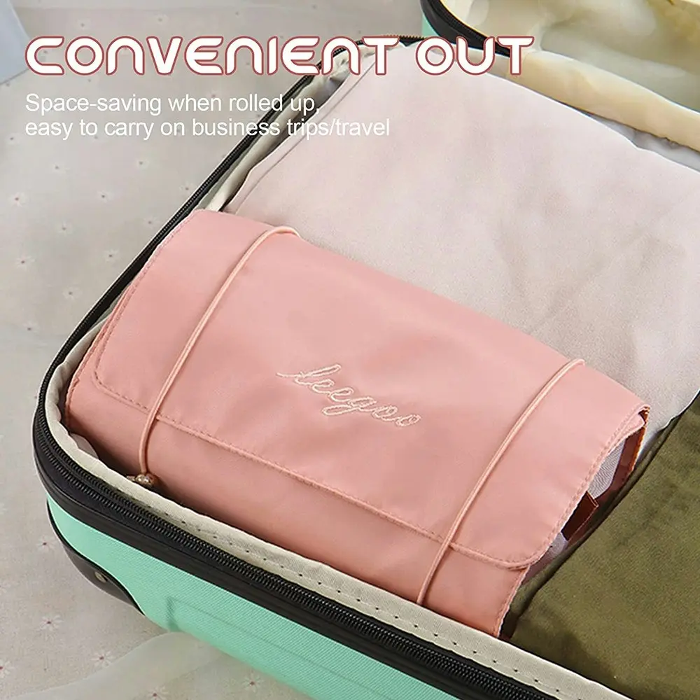 Detachable Cosmetic Bag 4 in 1 Portable Mesh Makeup Bag Hanging Toiletry Bag