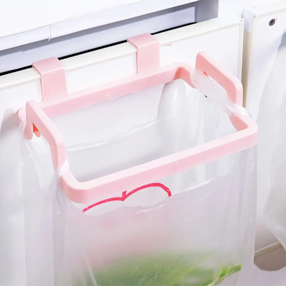 2Pcs Hanging Trash Bag Rack Rubbish Bag Storage Rack Holder Kitchen Gadgets