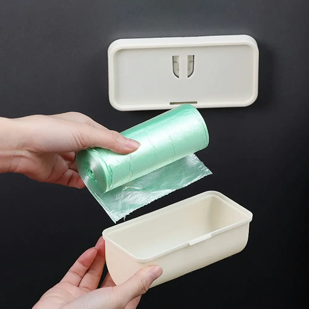 3Pcs Trash Bags Storage Box Garbage Bag Dispenser Kitchen Plastic Bags Container