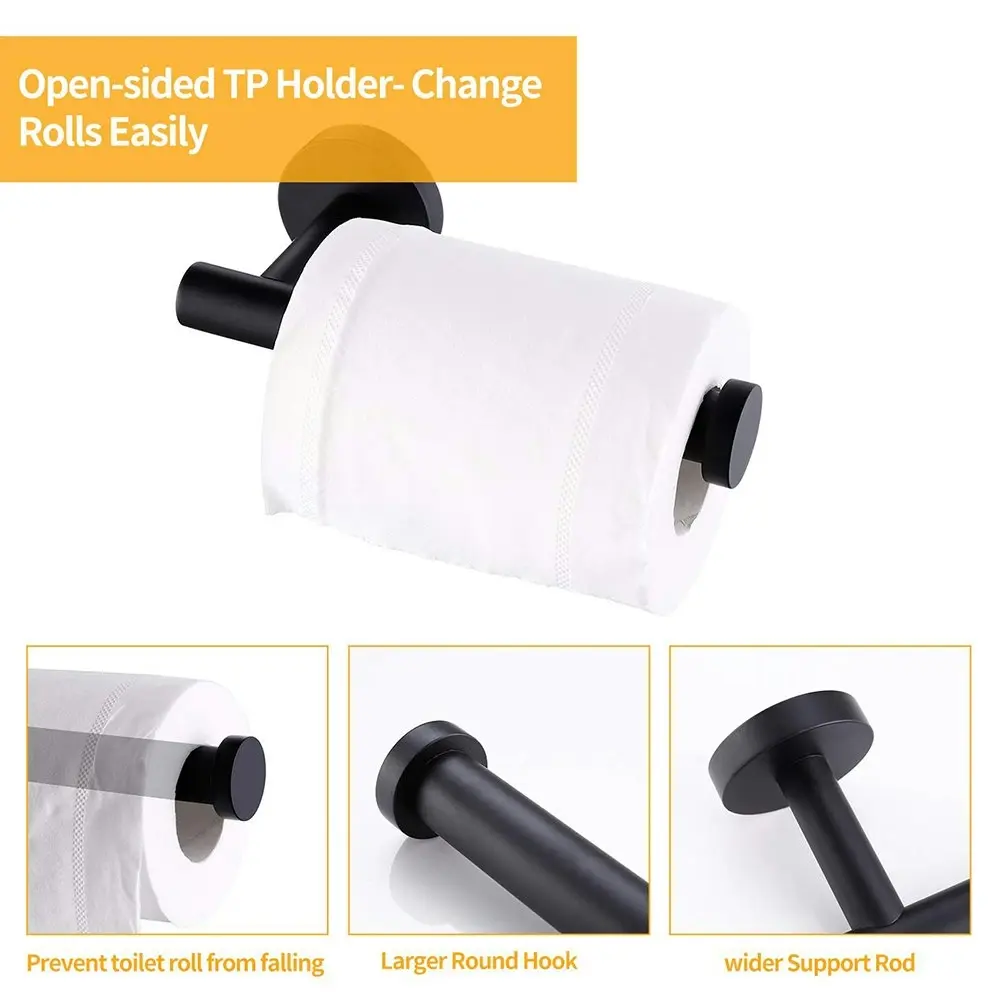 Toilet Roll Paper Holder Organizer Wall Mount Storage Stand  Paper Towel Roll Holder