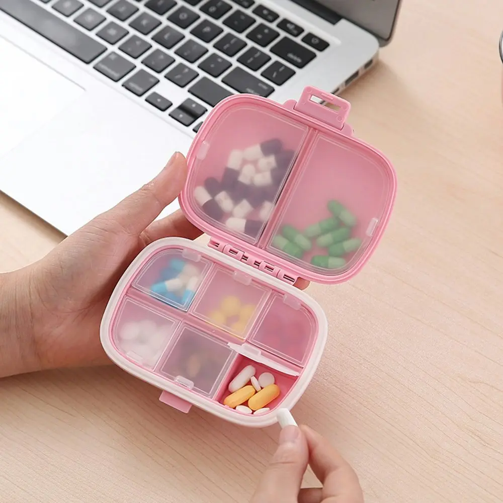 2Pcs Travel Pill Organizer Moisture Proof Pill Box Pocket Purse Daily Pill Case