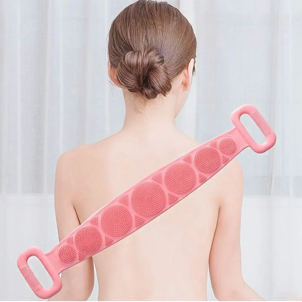 2 pack Silicone Back Scrubber for Shower Handle Body Washer