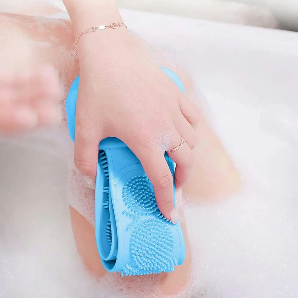 2 pack Silicone Back Scrubber for Shower Handle Body Washer