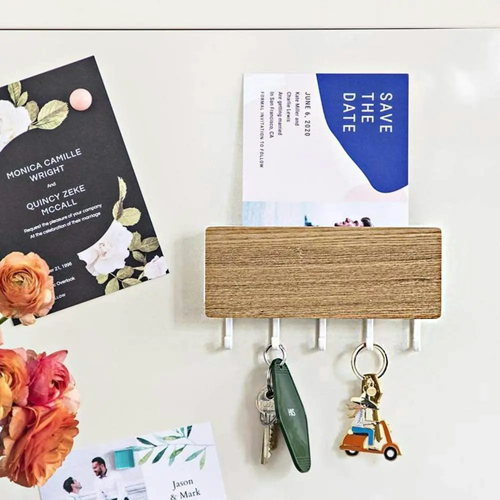 Wall-mounted Mini Wall Mount Mail Letter and Key Rack Holder Organizer