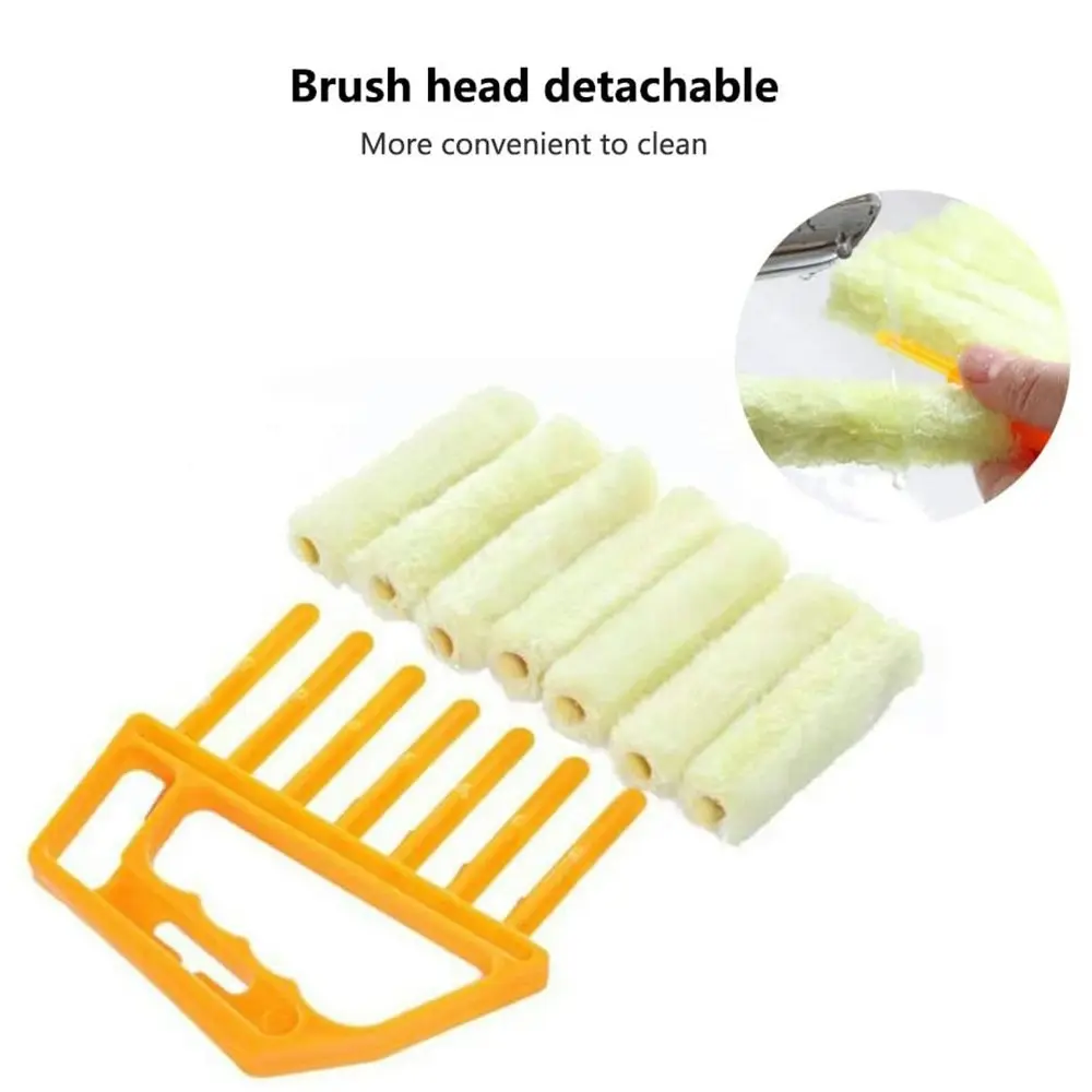 7 Finger Mini Hand-Held Blind Duster Brush Air Conditioner Dirt Duster