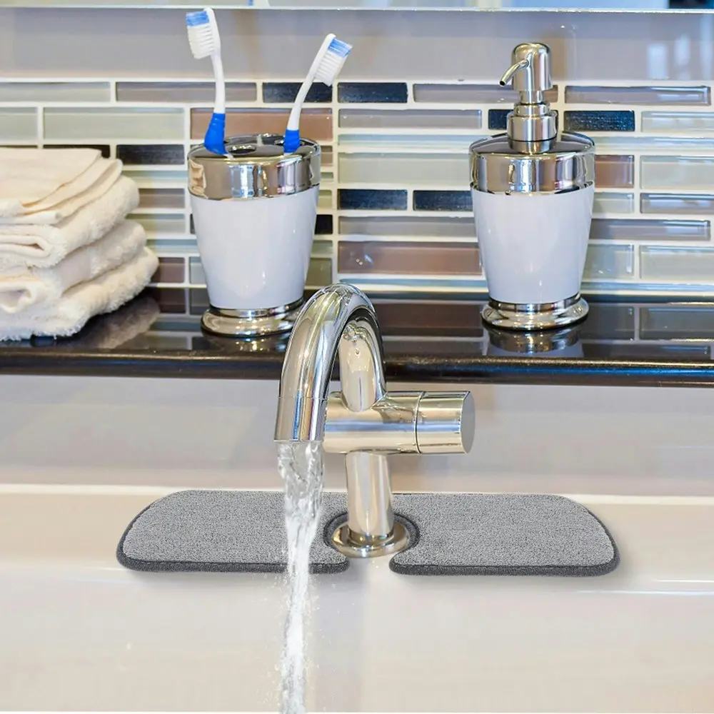 2pcs kitchen faucet absorbent pad kitchen bathroom countertop protection pad