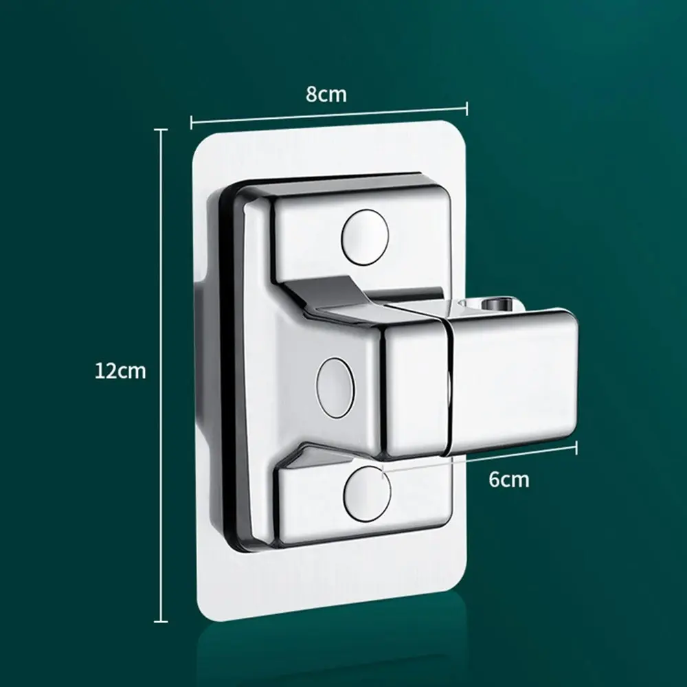 2Pcs Shower Head Holder Wall Mounted Holder Self-adhesive Rotatable Bracket