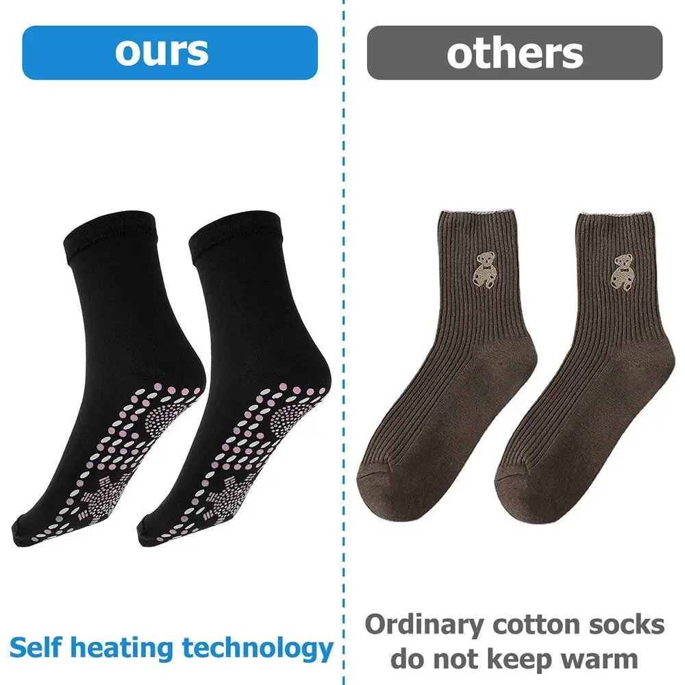 3 Pair Self-Heating Socks Winter Outdoor Warm Heat Insulated Socks Thermal Socks