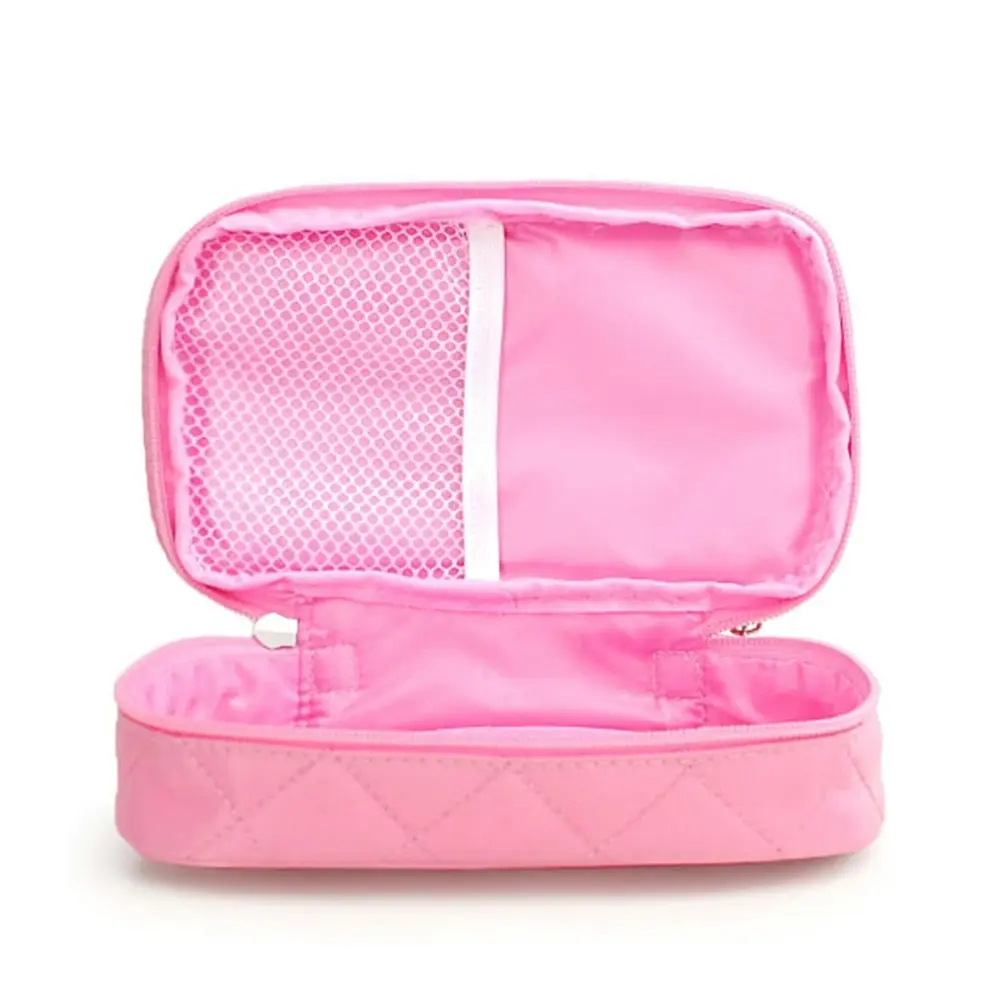 Large Capacity Travel Cosmetic Bag Portable Double-Layered Toiletry Bag