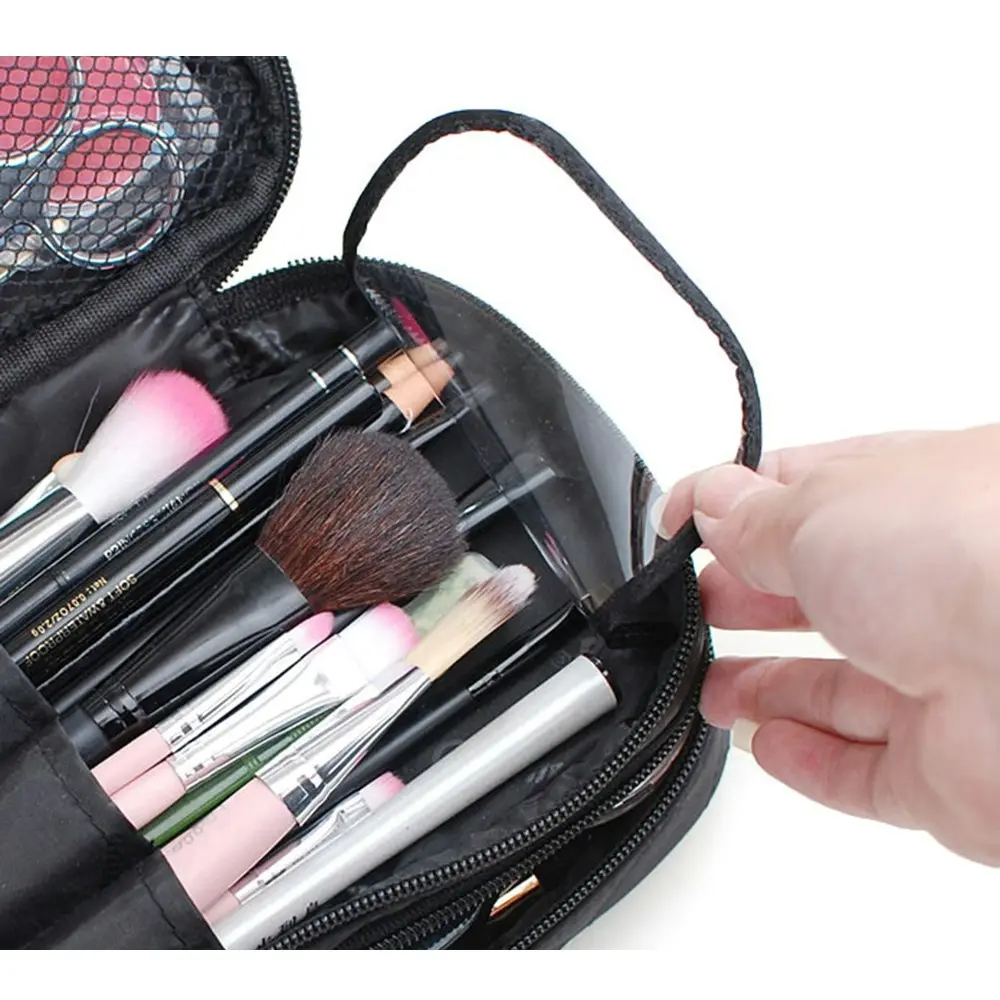 Large Capacity Travel Cosmetic Bag Portable Double-Layered Toiletry Bag