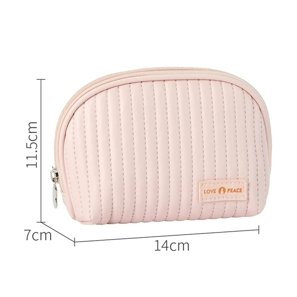 2 Pack Semicircle Women's Cake Cosmetic Storage Bag Travel Makeup Bag