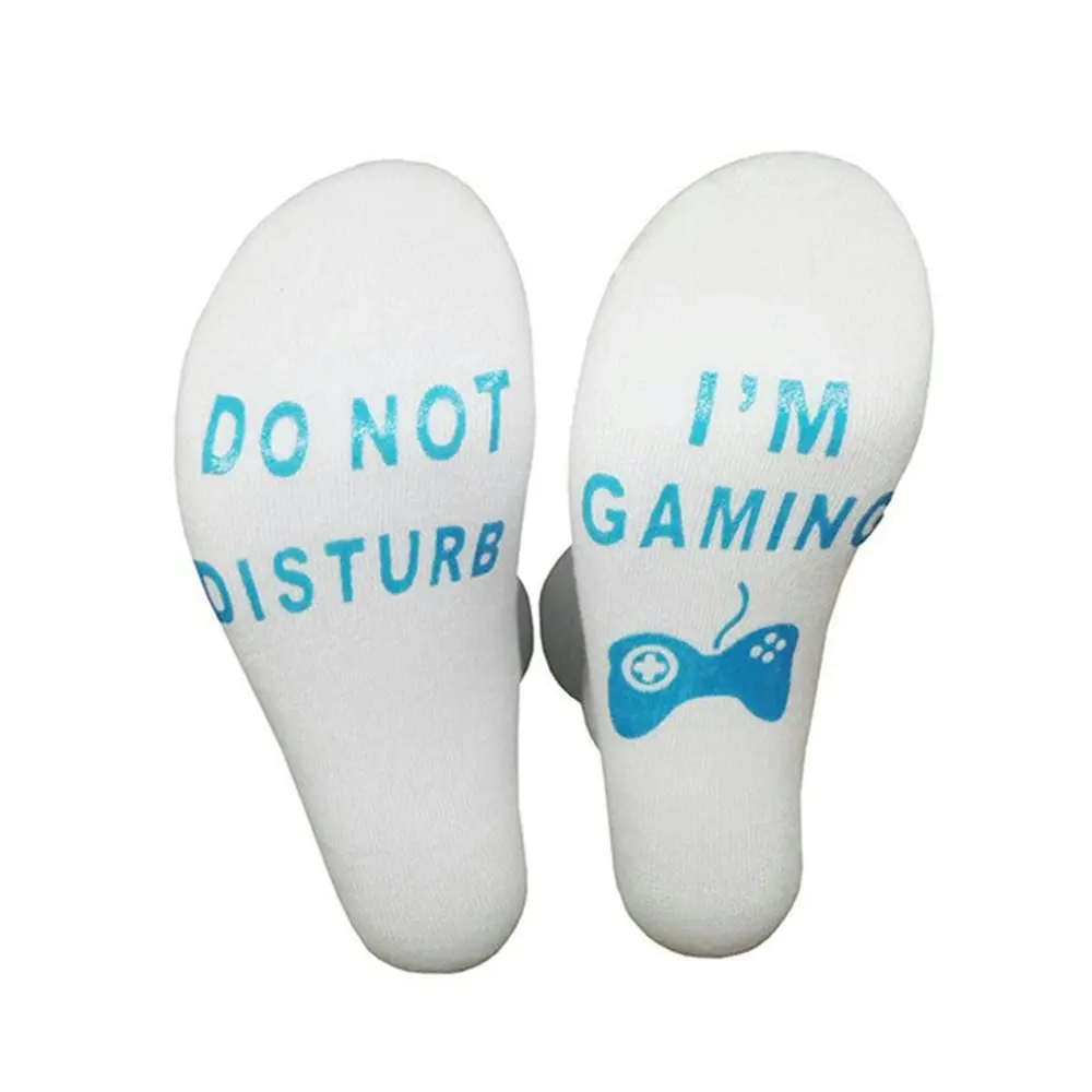 3 Pairs Do Not Disturb I'm Gaming Socks Novelty Cotton Funny Socks