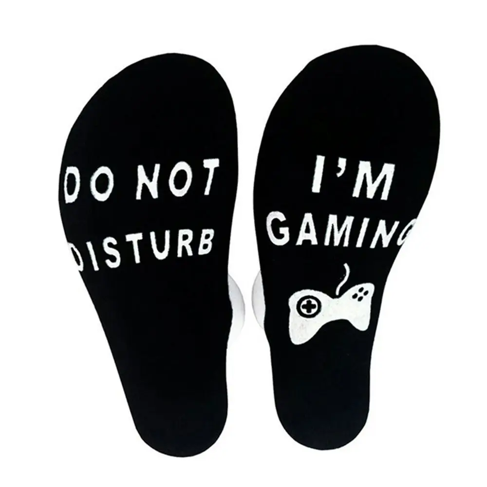 3 Pairs Do Not Disturb I'm Gaming Socks Novelty Cotton Funny Socks