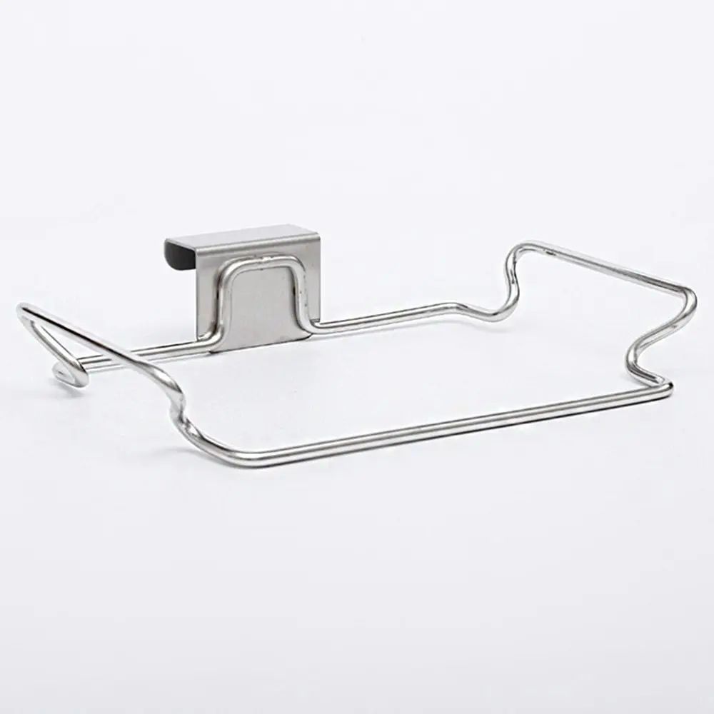 Large Stainless Steel Trash Bag Holder for Kitchen Cabinets Doors and Cupboards