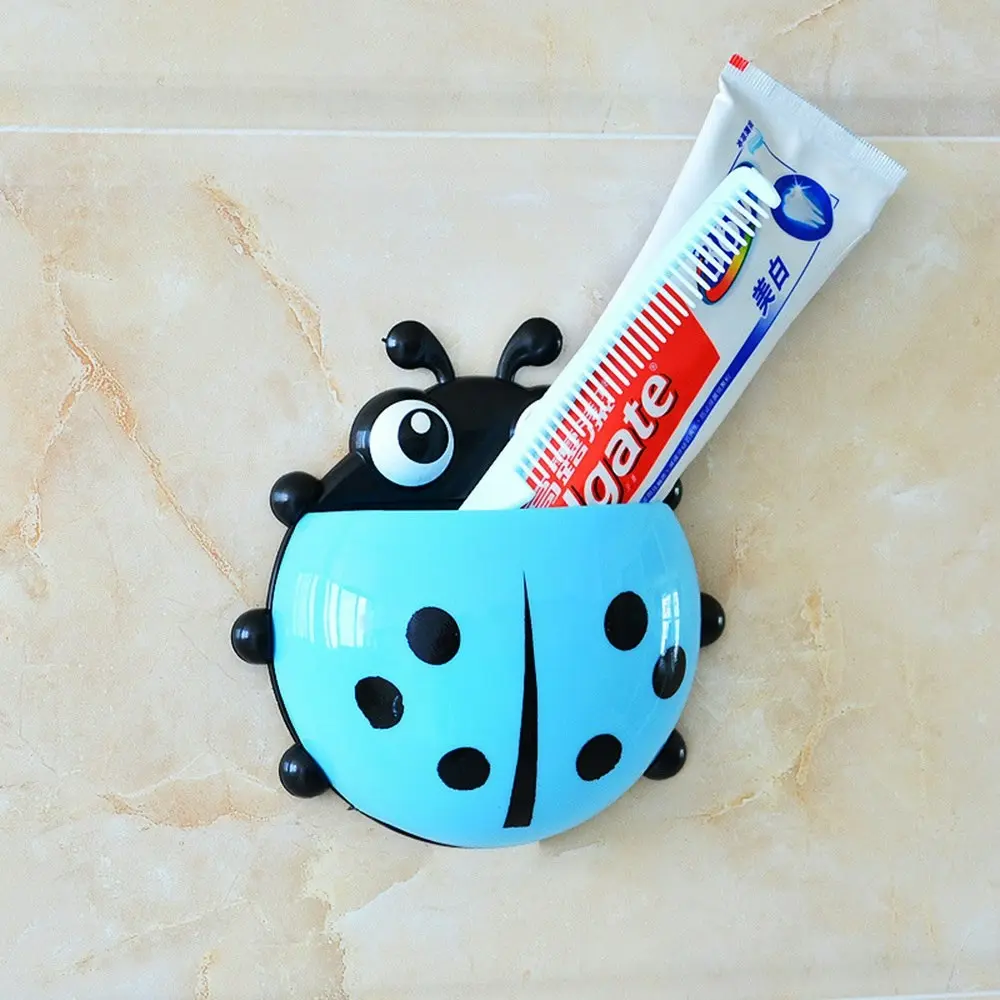 4 Pack Kids Toothbrush Holders Cute Seven-Star Ladybug Toothbrush Holder