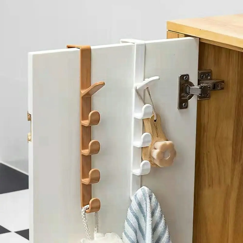 4Pcs Bedroom Door Hanger Clothes Hanging Rack Door  Storage Organizer Hook