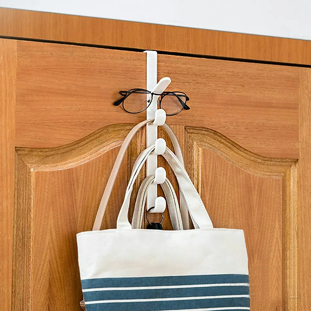 4Pcs Bedroom Door Hanger Clothes Hanging Rack Door  Storage Organizer Hook