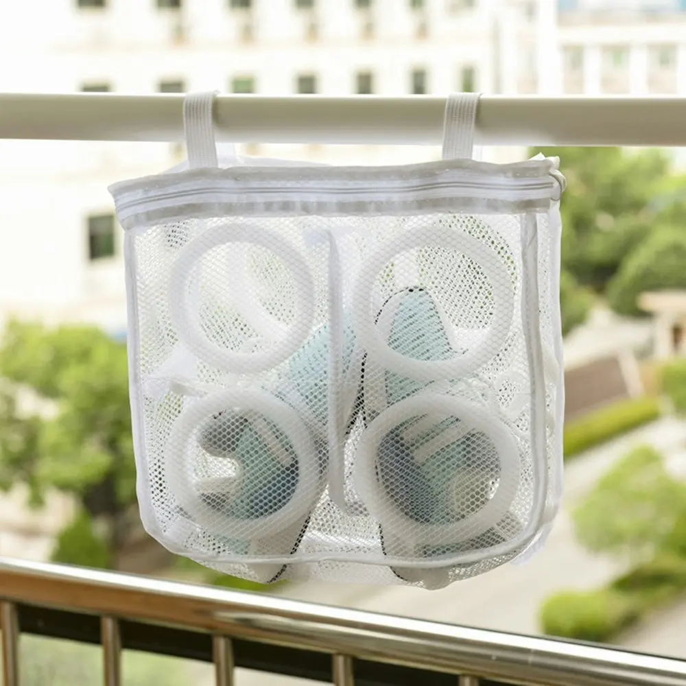 2Pcs Mesh Washing Machine Shoes Bag Laundry Bag Travel Airing Dry Tool