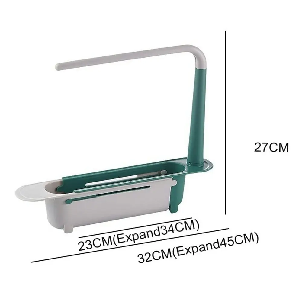 Telescopic Sink Rack Storage Drain Basket