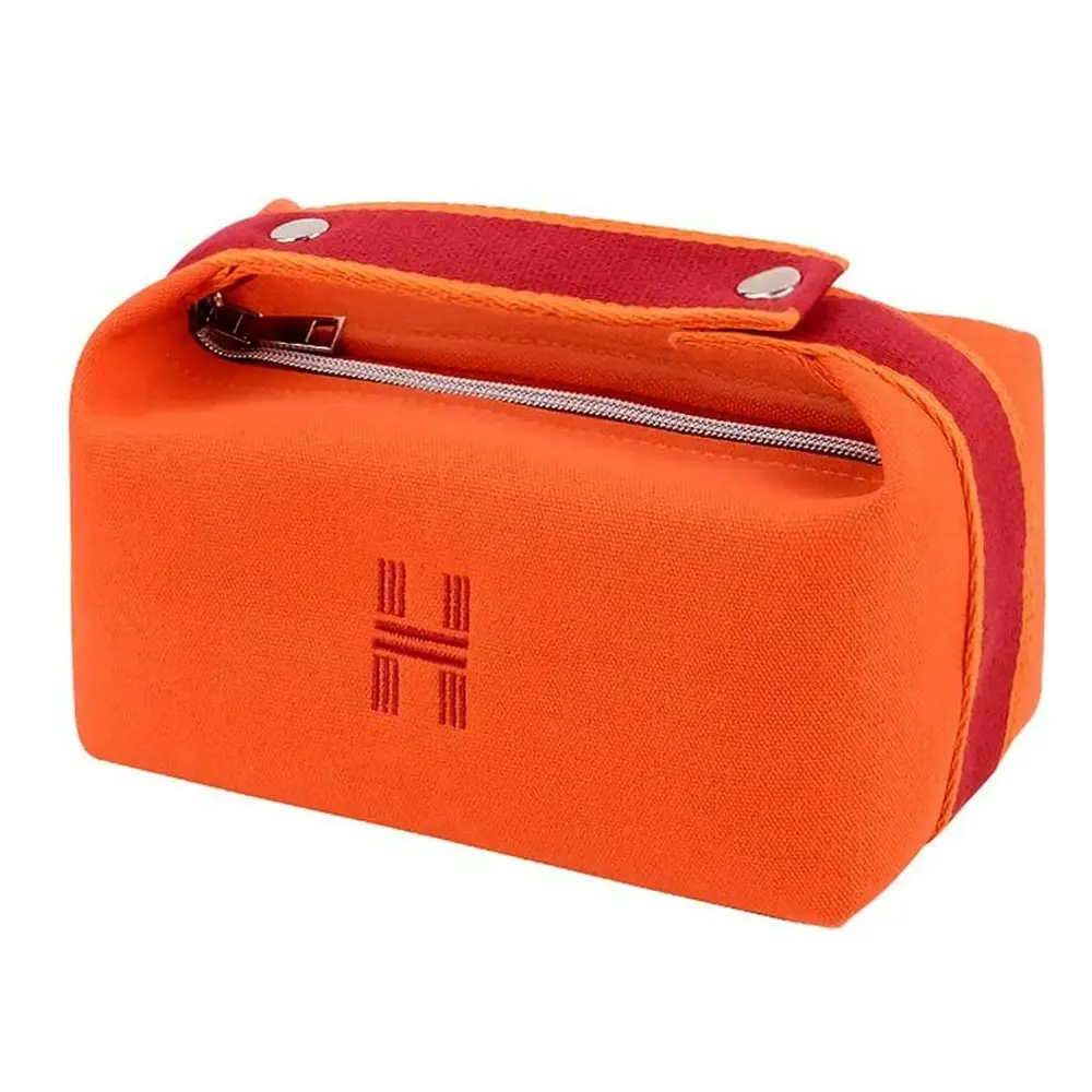 Fashion Portable Canvas Makeup Bag Cosmetic Bag Organizer Travel Toiletry Bag