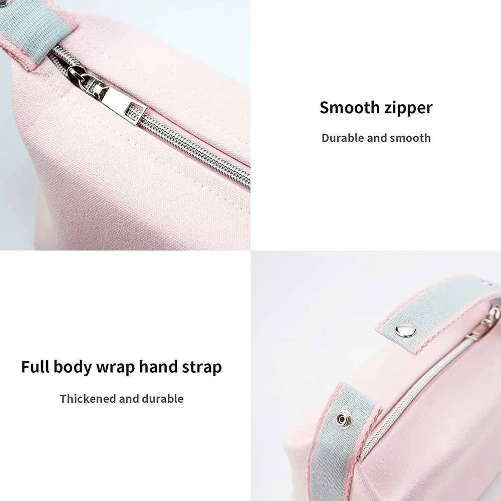 Fashion Portable Canvas Makeup Bag Cosmetic Bag Organizer Travel Toiletry Bag