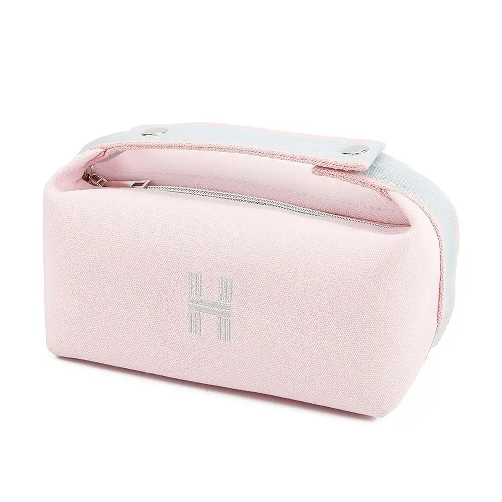 Fashion Portable Canvas Makeup Bag Cosmetic Bag Organizer Travel Toiletry Bag