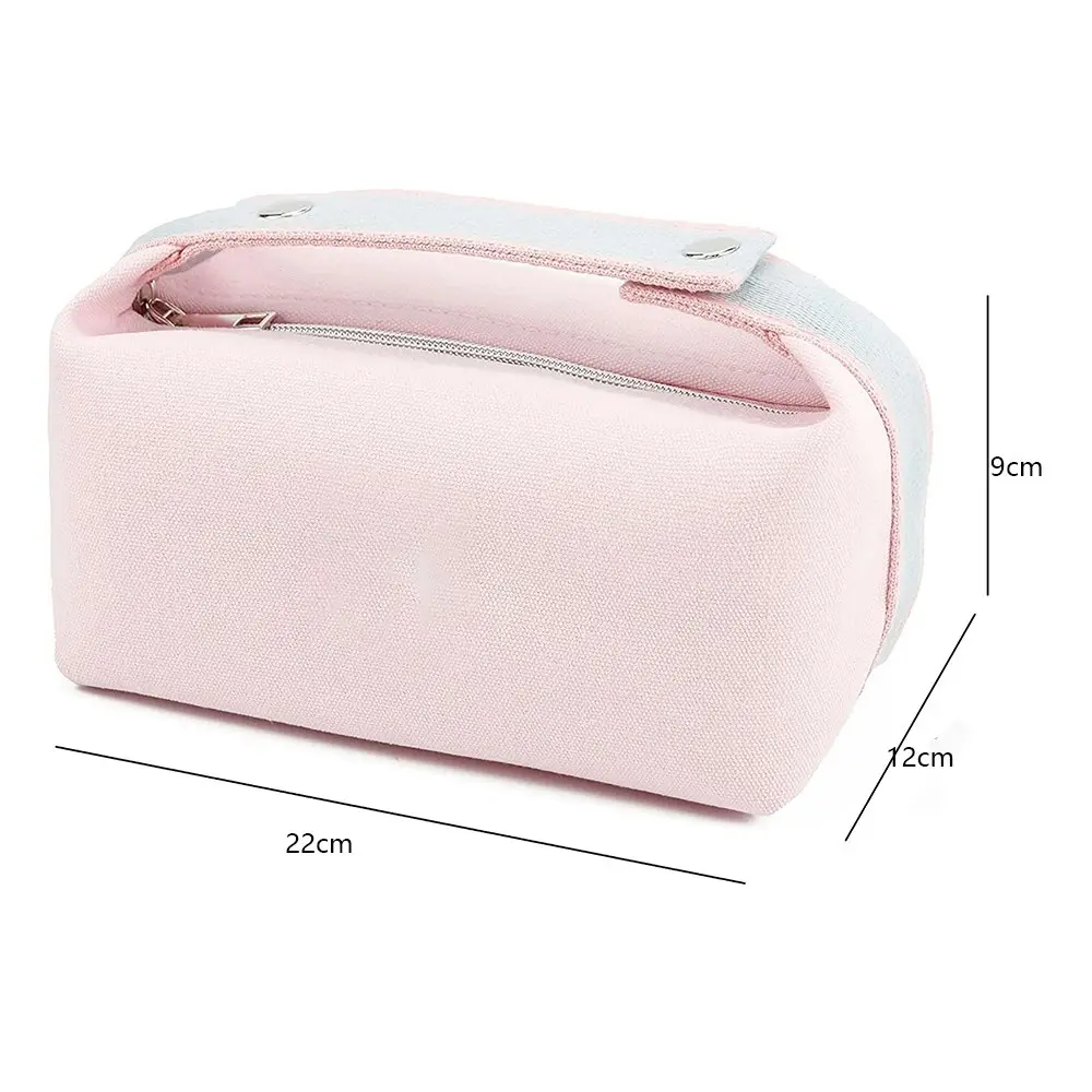 Fashion Portable Canvas Makeup Bag Cosmetic Bag Organizer Travel Toiletry Bag