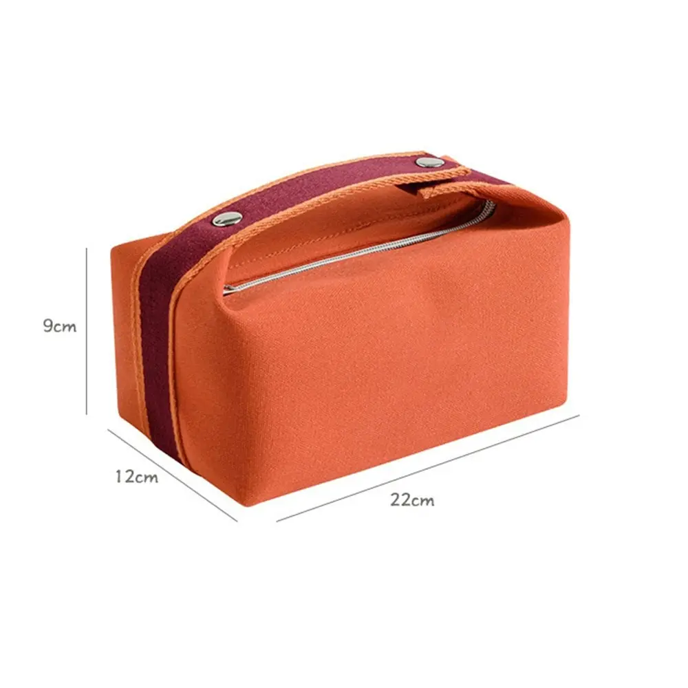 Fashion Portable Canvas Makeup Bag Cosmetic Bag Organizer Travel Toiletry Bag