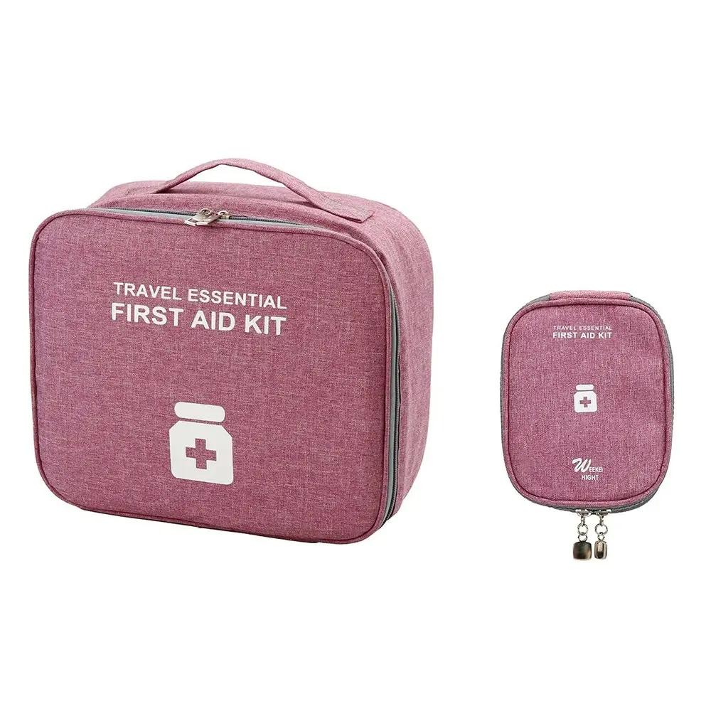 2Pcs First Aid Bags Travel Medicine Bag Medical Supplies Organizer Bag