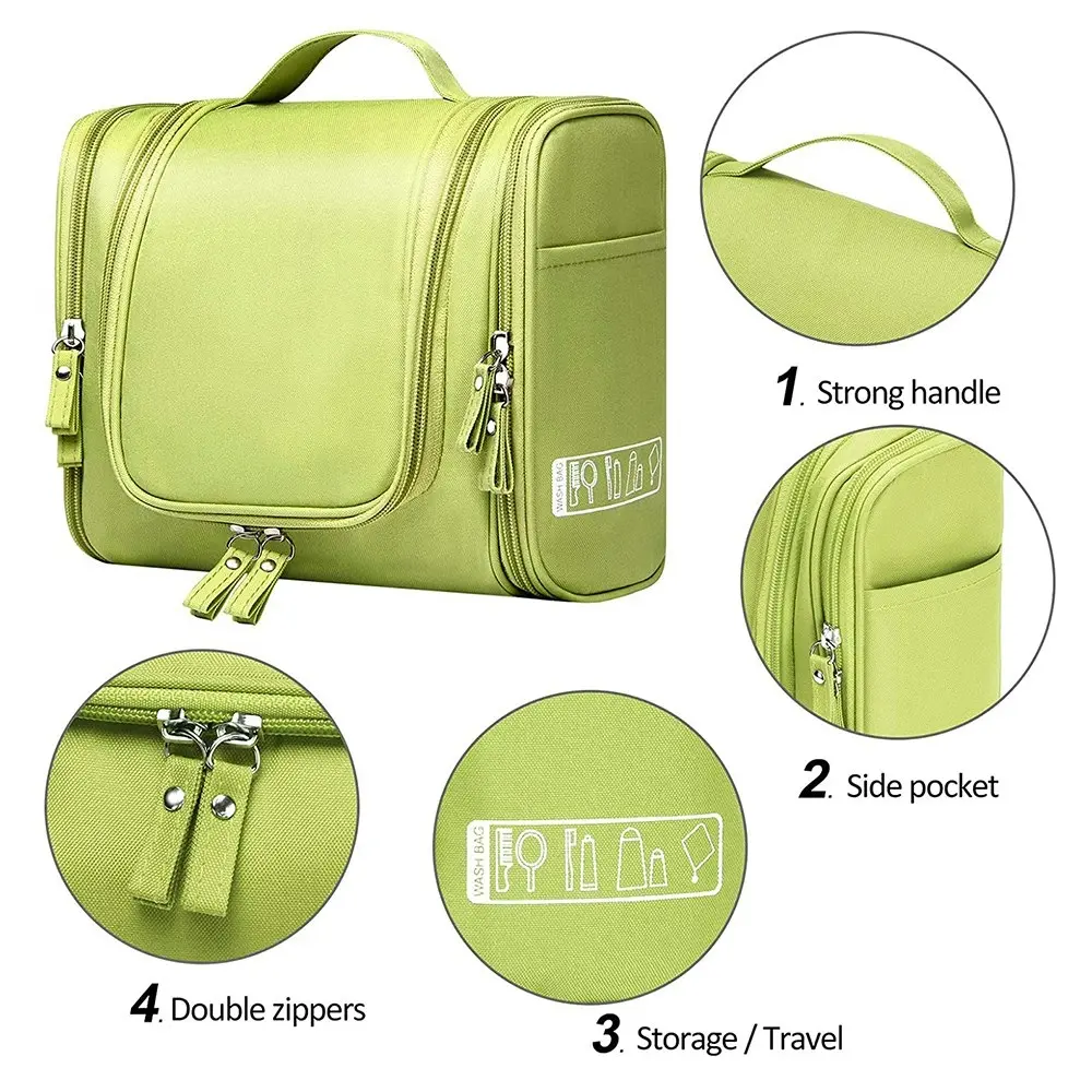 Multi-Compartment Hanging Waterproof Toiletry Bag Travel Organizer